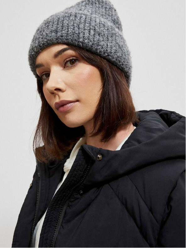 Moodo Črna ženska jakna s snemljivimi rokavi Moodo