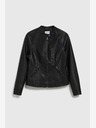 Moodo Črna ženska usnjena jakna Moodo
