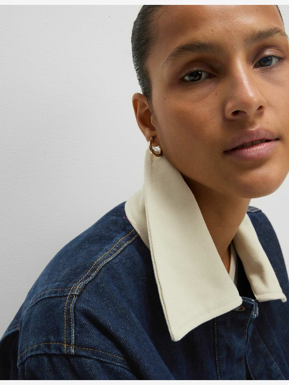 Marks & Spencer Ohlapna jakna iz džinsa z ovratnikom Marks & Spencer mornarsko modra