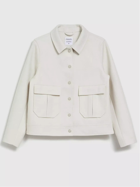 Moodo Kremasta ženska majica Moodo