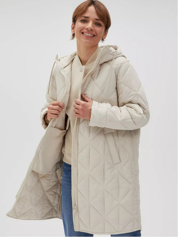 Moodo Kremna ženska prešita jakna Moodo