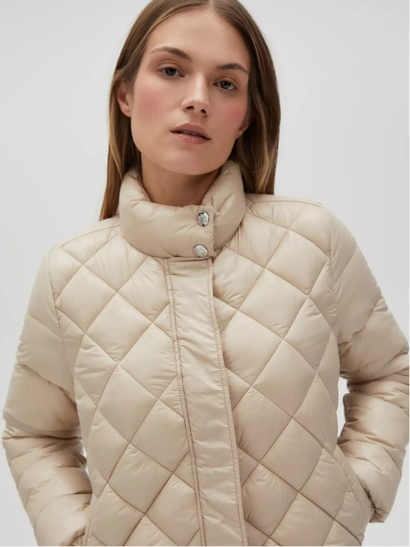 Moodo Bež ženska prešita jakna Moodo