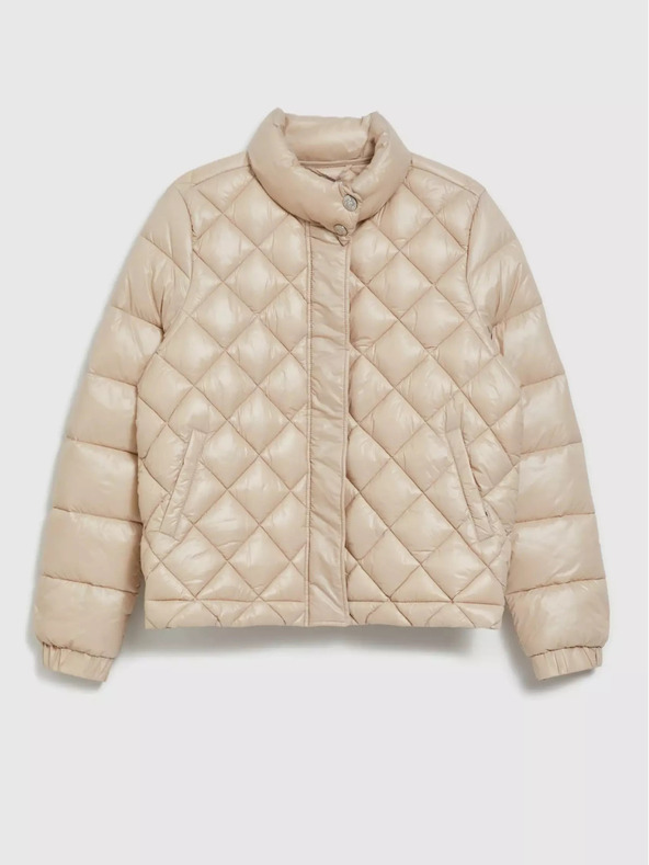 Moodo Bež ženska prešita jakna Moodo