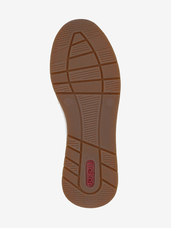 Rieker Ženski krem mokasini Rieker