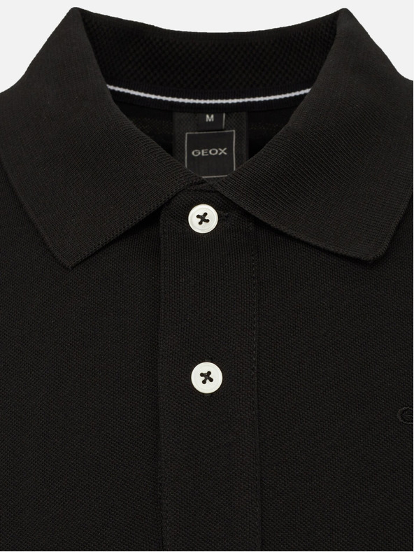 Geox Čierne pánske polo tričko Geox