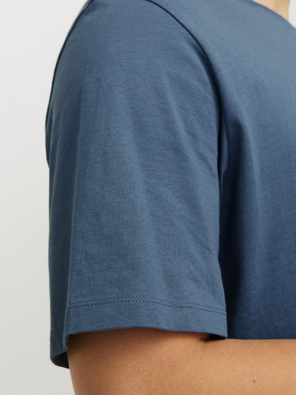 Jack & Jones Modra moška osnovna majica Jack & Jones