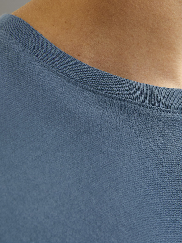 Jack & Jones Modra moška osnovna majica Jack & Jones