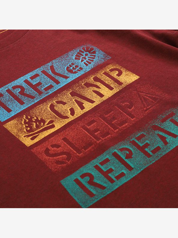 ALPINE PRO Moška hitro sušeča se majica s hladnim sušenjem ALPINE PRO BOLEN 2 merlot varianta pb