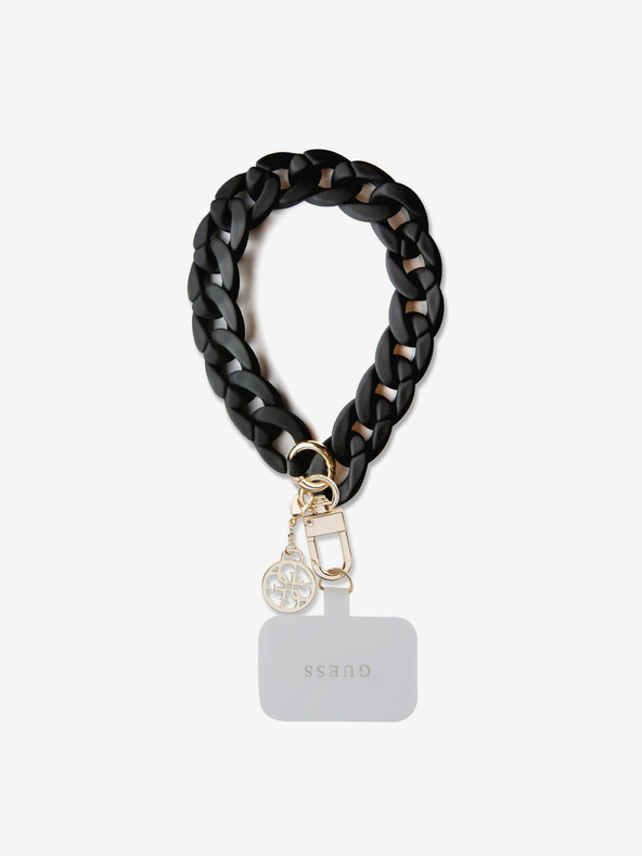 Guess Guess Univerzalni trak za roko 4G Charm črn