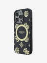 Guess IML 4G Peony MagSafe Zadní Kryt pro iPhone 16 Pro Black Ovitek za telefon