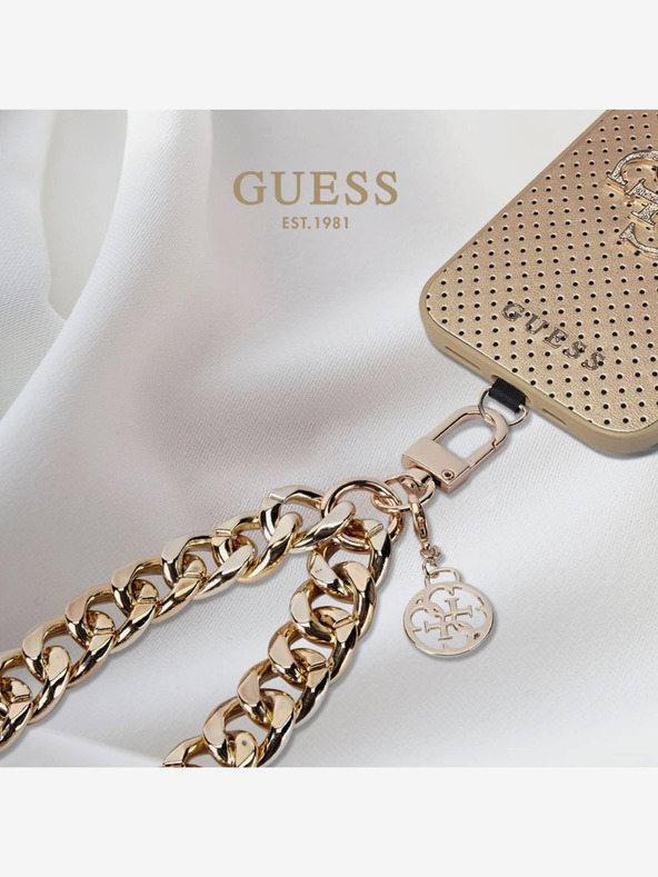 Guess Univerzální Popruh na Ruku 4G Charm Gold Ovitek za telefon