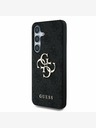 Guess PU 4G Metal Logo Zadní Kryt pro Samsung Galaxy S25 Grey Ovitek za telefon