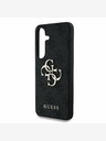 Guess PU 4G Metal Logo Zadní Kryt pro Samsung Galaxy S25 Grey Ovitek za telefon