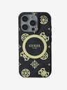 Guess IML 4G Peony MagSafe Zadní Kryt pro iPhone 16 Pro Max Black Ovitek za telefon