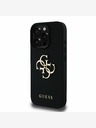 Guess Guess PU Grained 4G Metal Logo Back Cover za iPhone 15 Pro Black