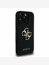 Guess Guess PU Grained 4G Metal Logo Back Cover za iPhone 15 Pro Black