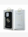 Guess Guess PU Grained 4G Metal Logo Back Cover za iPhone 15 Pro Black