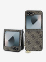 Guess Guess 4G hrbtni ovitek z okraski za Samsung Galaxy Z Flip 6 Brown