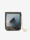 Guess Guess 4G hrbtni ovitek z okraski za Samsung Galaxy Z Flip 6 Brown