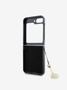 Guess Guess 4G hrbtni ovitek z okraski za Samsung Galaxy Z Flip 6 Brown