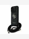 Guess Guess PU PU PU 4G kovinski logotip s pasom za križ za iPhone 15 Pro Black