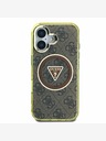 Guess Guess IML 4G Glitter in Triangle Logo MagSafe hrbtni ovitek za iPhone 16 Brown