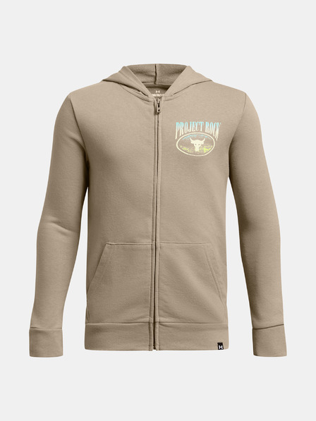 Under Armour Deški pulover  Under Armour Pjt Rck Boys LS FZ HD Q1-BRN