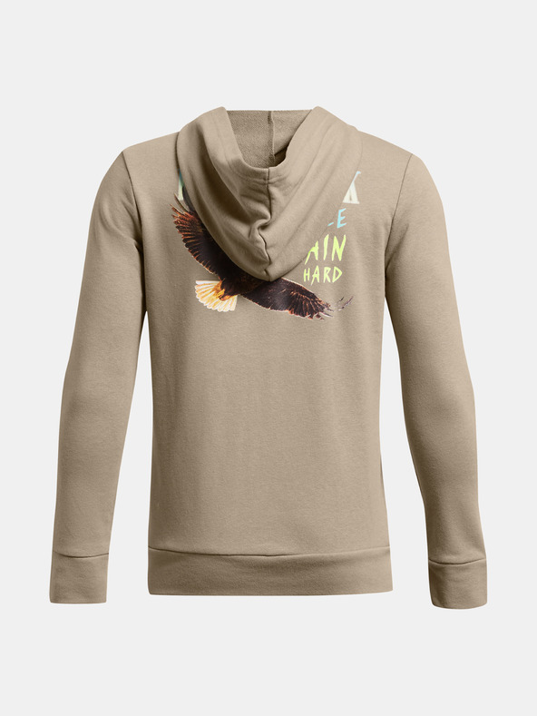 Under Armour Deški pulover  Under Armour Pjt Rck Boys LS FZ HD Q1-BRN