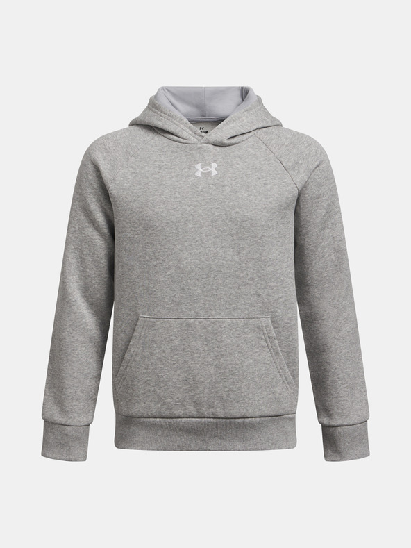Under Armour Deški pulover Under Armour UA RIVAL FLEECE HOODIE-BRN