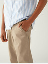 Marks & Spencer Bež hlače Marks & Spencer za dečke v barvi chino