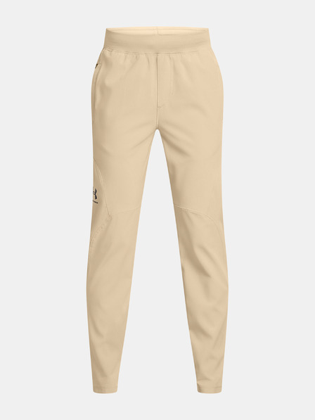 Under Armour Deške športne hlače Under Armour UA Unstoppable Tapered Pant-BRN