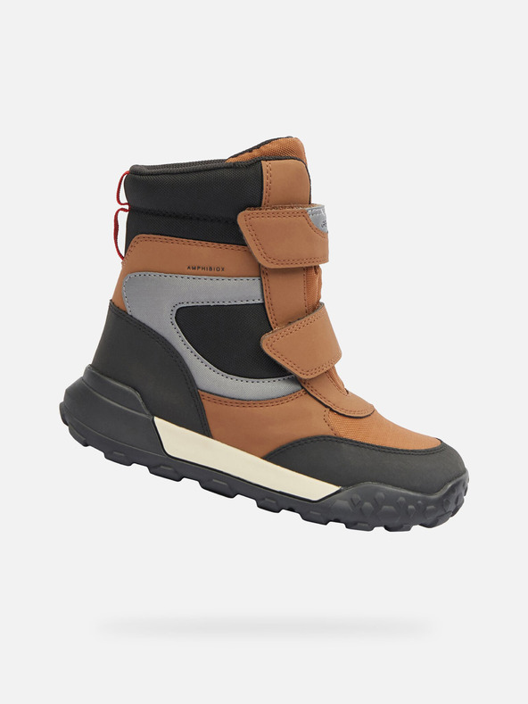 Geox Rjavi deški zimski čevlji Geox Trekkyup B ABX