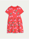 Marks & Spencer Cherry™ obleka iz čistega bombaža (1-8 let) Marks & Spencer rdeča