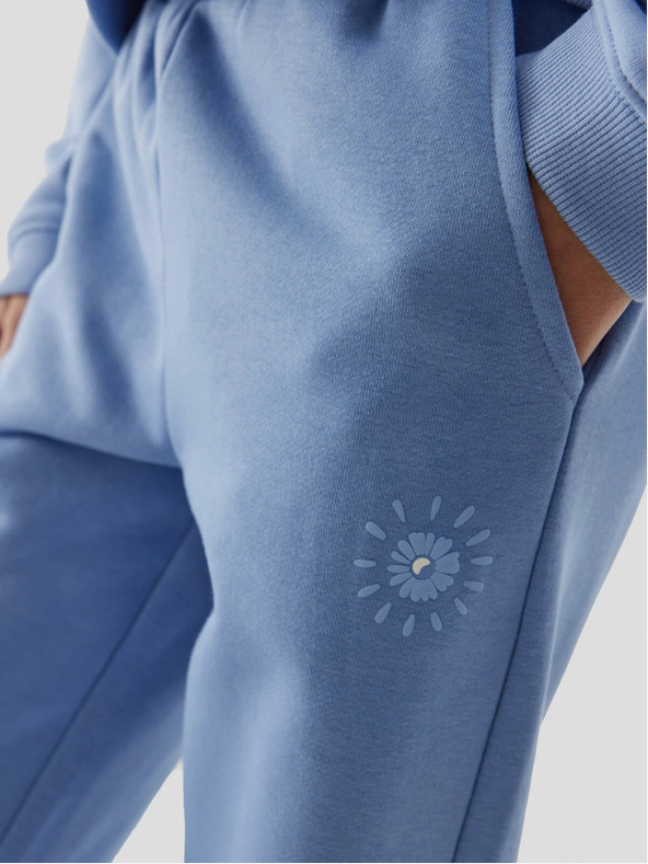 4F 4F Dekliške trenirke jogger - džinsasta barva