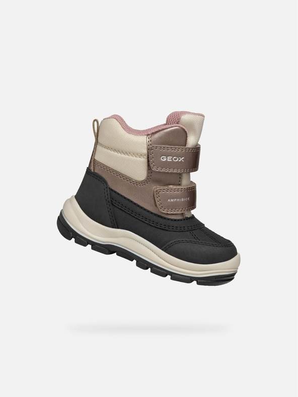 Geox Črni dekliški gležnjarji Geox Flanfil ABX