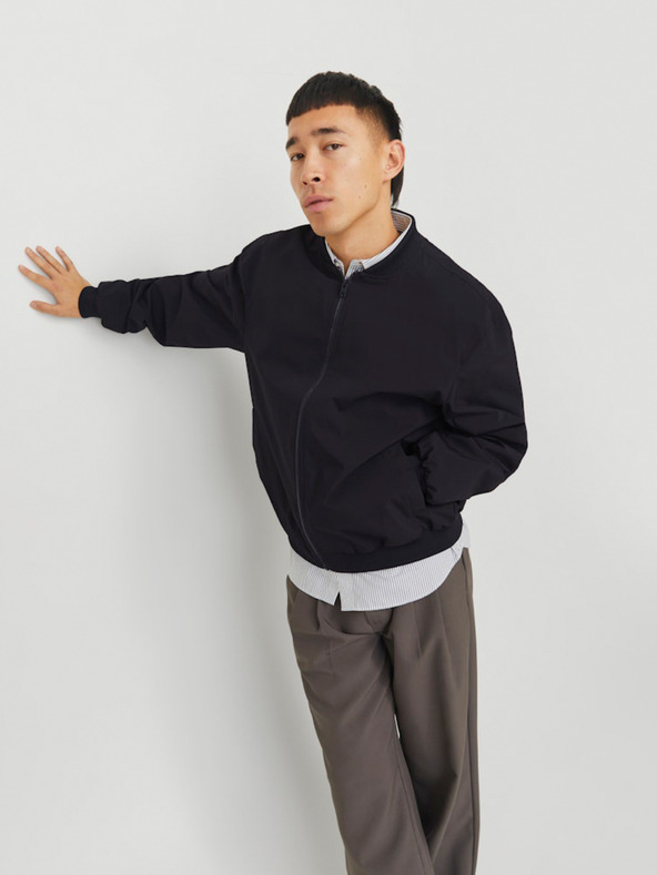 Jack & Jones Črna moška jopa Jack & Jones