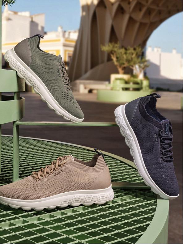 Geox Temno zelena Moški športni copati Geox Spherica