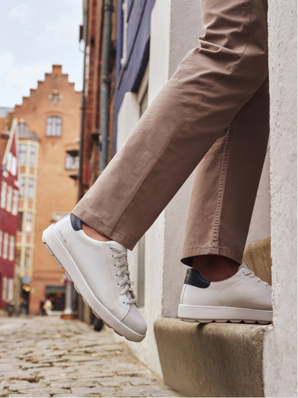 Geox Bele moške superge Geox Spherica ECUB-1