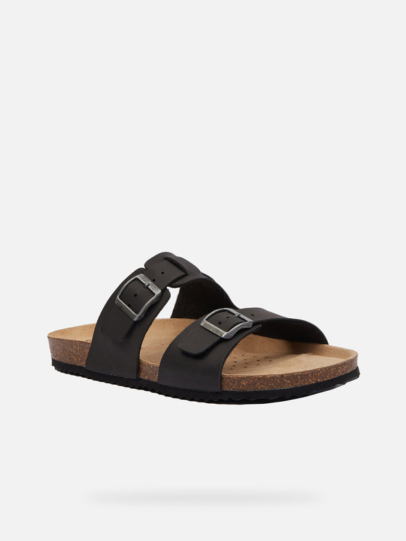 Geox Črni moški copati Geox Ghita