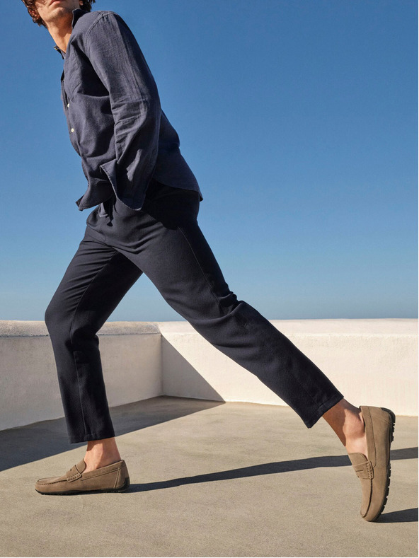 Geox Svetlo zeleni moški gležnjarji Geox Kosmopolis + Grip