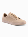 Ombre Clothing Moški enobarvni čevlji v streetwear slogu bež barve Ombre Clothing