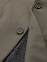 Ombre Clothing Elegantna moška jopica iz volnene mešanice Khaki Ombre Oblačila