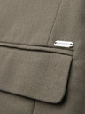 Ombre Clothing Elegantna moška jopica iz volnene mešanice Khaki Ombre Oblačila