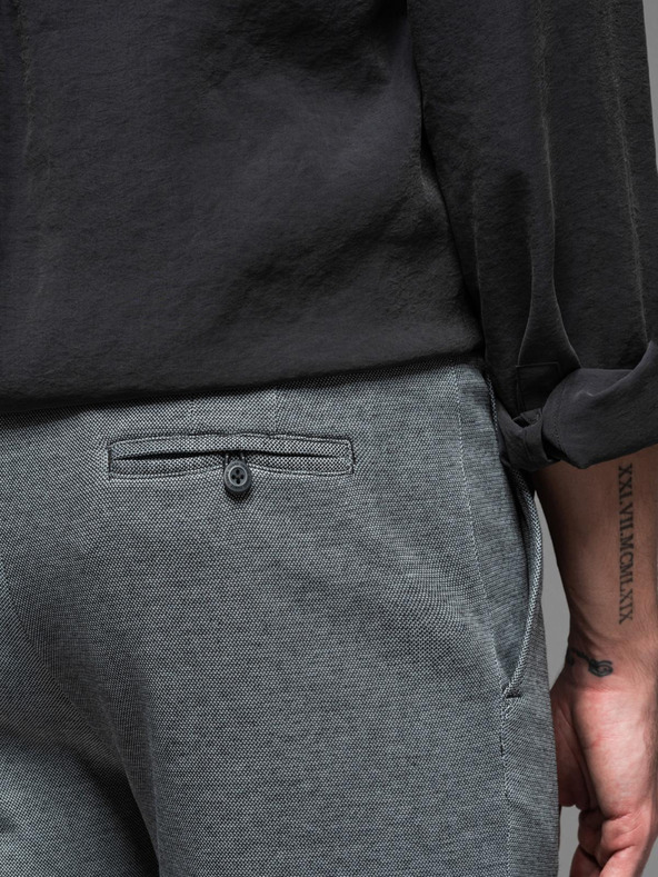 Ombre Clothing Moške bombažne športne hlače BASIC sive barve Ombre oblačila