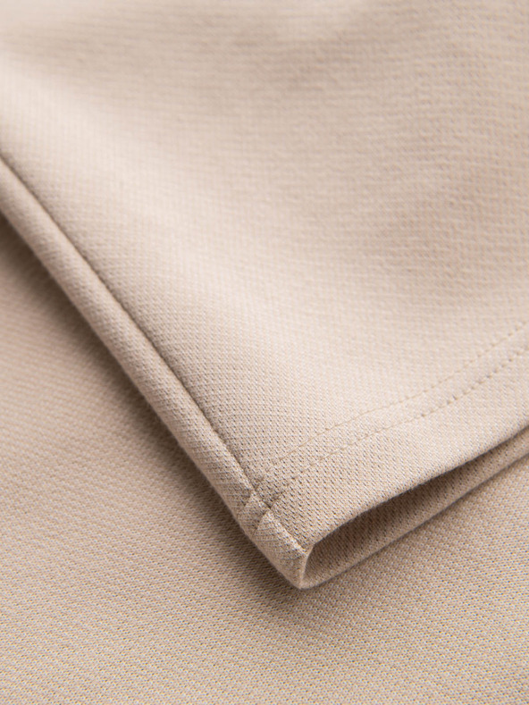 Ombre Clothing Moške bombažne športne hlače BASIC beige Ombre Oblačila