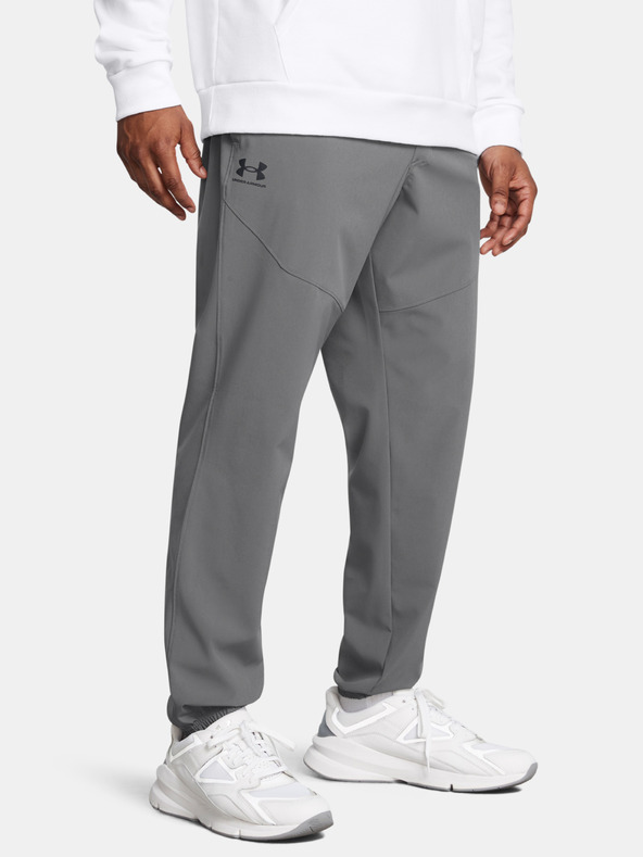 Under Armour Moške spodnji del trenirke Under Armour UA Vibe Woven Jogger-GRY