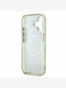 Guess Guess IML bleščeča magnolija in trikotni logotip MagSafe hrbtni ovitek za iPhone 16 Green