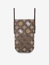 Guess Guess PU 4G Peony Večbarvna torbica za telefon rjave barve