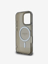 Guess Guess IML Glitter Ring MagSafe hrbtni ovitek za iPhone 16 Pro Max črn