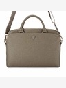 Guess Guess PU Grained Triangle Logo Torba za prenosnik 15/16" Rjava